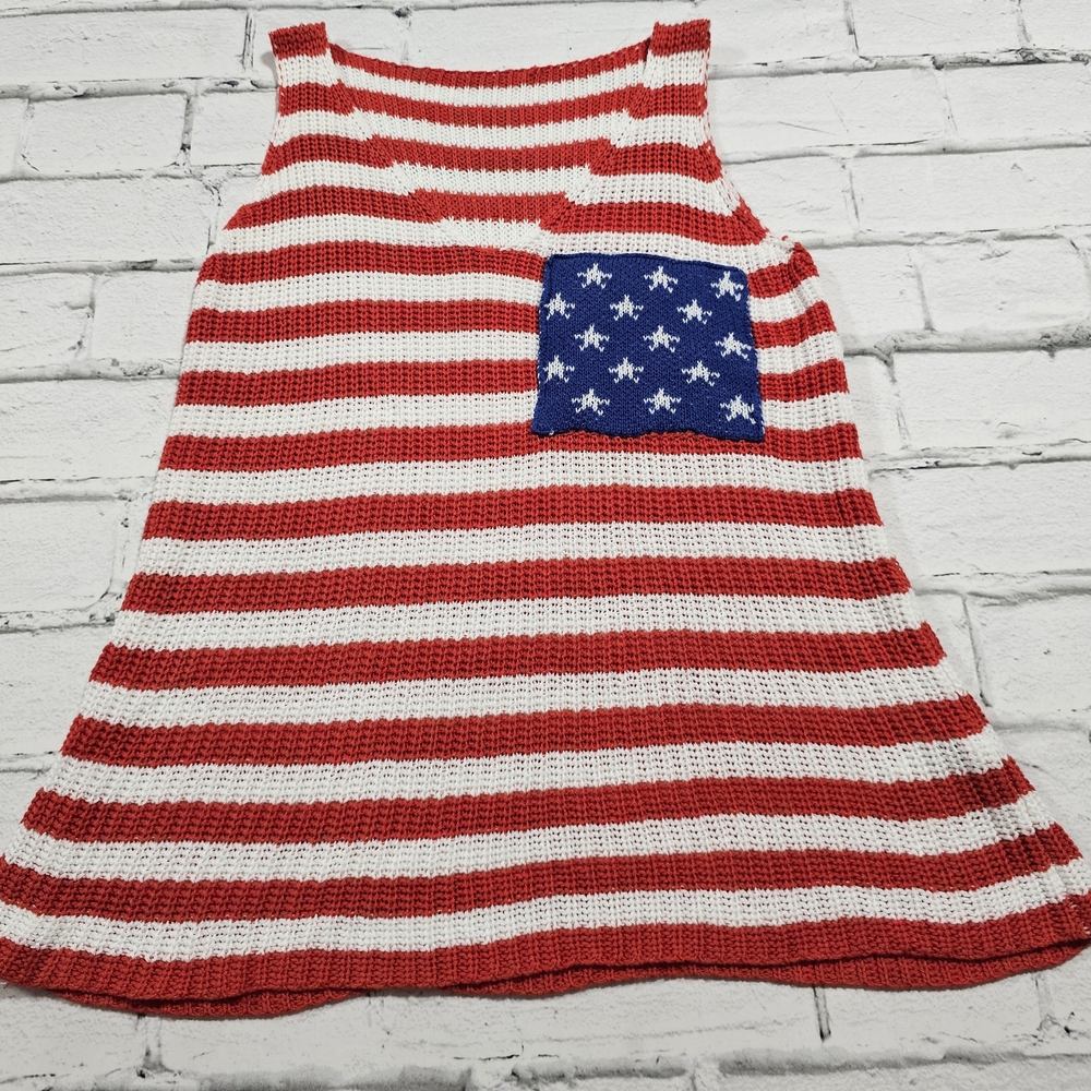 SHEIN Red and White Striped Knit Top